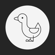 duck line icon N4