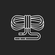 Rope skipping line icon N3