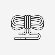 Rope skipping line icon N5