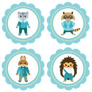 Cute baby-boy labels