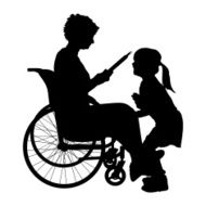 Vector silhouette of a woman N13