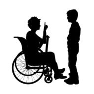 Vector silhouette of a woman N17