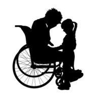 Vector silhouette of a woman N26