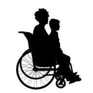 Vector silhouette of a woman N33