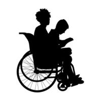Vector silhouette of a woman N34