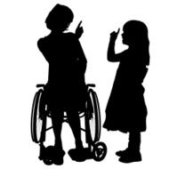 Vector silhouette of a woman N37