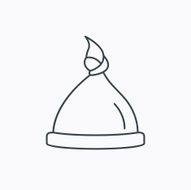 Baby hat icon Newborn cap sign N10