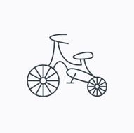 Bike icon Kids run-bike sign N10