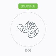 Socks icon Baby underwear sign N12