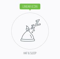 Baby hat with nodule icon Newborn cap sign N11
