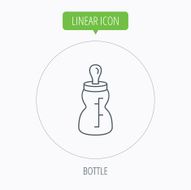 Feeding bottle icon Drink glass with pacifier N10