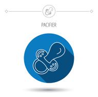 Pacifier icon Nipple or dummy sign N23