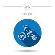 Bike icon Kids run-bike sign N12