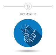 Baby monitor icon Nanny for newborn sign N11