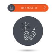 Baby monitor icon Nanny for newborn sign N12