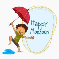 Cute boy for Happy Monsoon Season N2