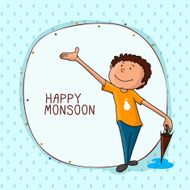 Cute boy for Happy Monsoon Season N4