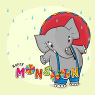 Cute elephant for Monsoon Season N3