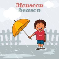 Cute boy for Happy Monsoon Season N5