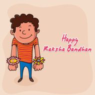 Cute boy for Happy Raksha Bandhan