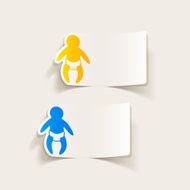 realistic design element baby N5