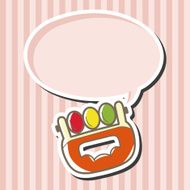 Baby rattle theme elements N28