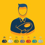Flat design dad N2