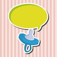 Baby pacifiers theme elements N22