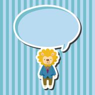 animal lion worker cartoon theme elements N4