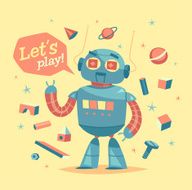 Cartoon robot character N2