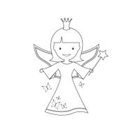 Coloring book - fairy