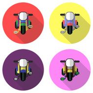 Kid&#039;s tricycle icon flat design with long shadow