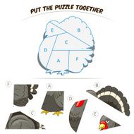 Puzzle game for chldren turkey