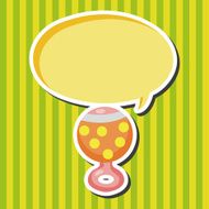 Baby rattle theme elements N32