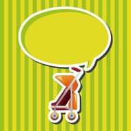 Baby carriages theme elements N29