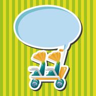 Baby carriages theme elements N31