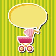 Baby carriages theme elements N34