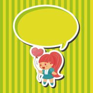 little kid with heart theme elements N19