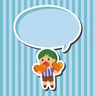 little kid with heart theme elements N22