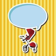 Baby carriages theme elements N37