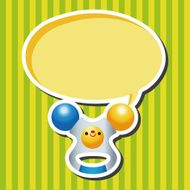 baby toy rattle theme elements N14