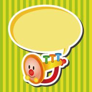 baby toy trumpet theme elements N2