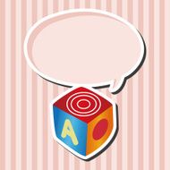 baby toy dice theme elements N2