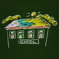 Colorful picture with happy kids N64