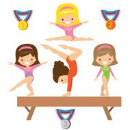 Gymnastics vector illustration N18