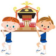 Omikoshi of the child