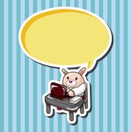 animal worker cartoon theme elements N30