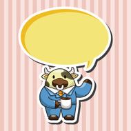 animal worker cartoon theme elements N32