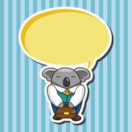 animal worker cartoon theme elements N34