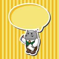 animal worker cartoon theme elements N35